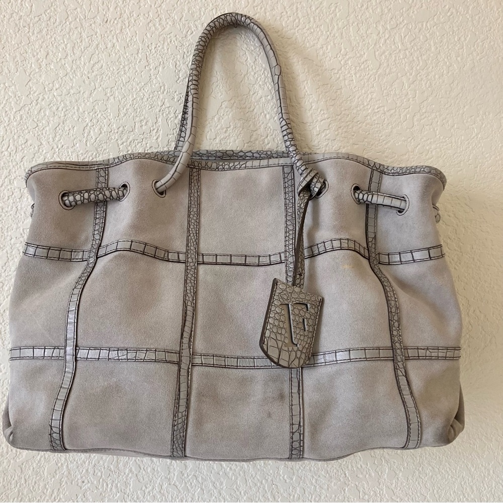 Furla  Gray Tote Bag used condition check pictures for flaws